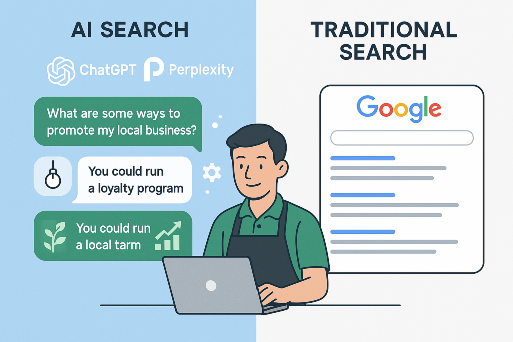 chatgpt keresés és perplexity keresés kkv-knek